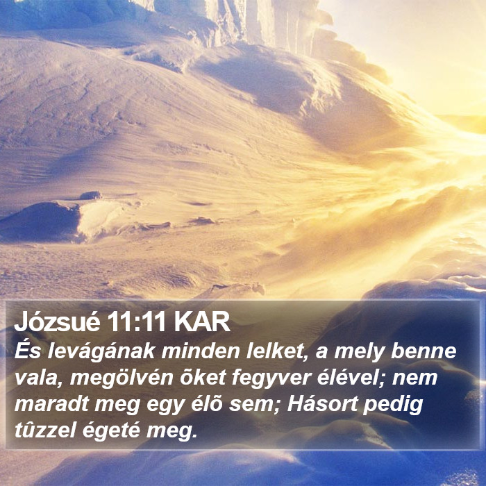 Józsué 11:11 KAR Bible Study