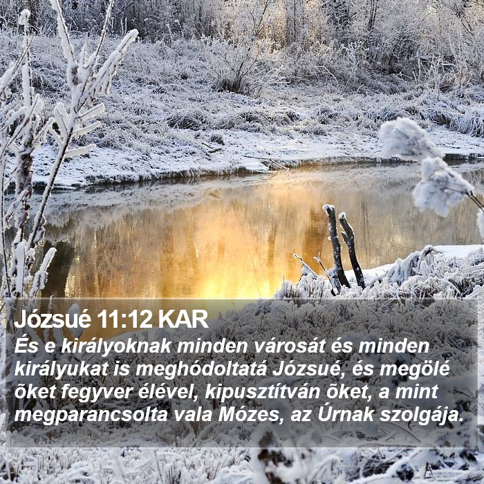 Józsué 11:12 KAR Bible Study