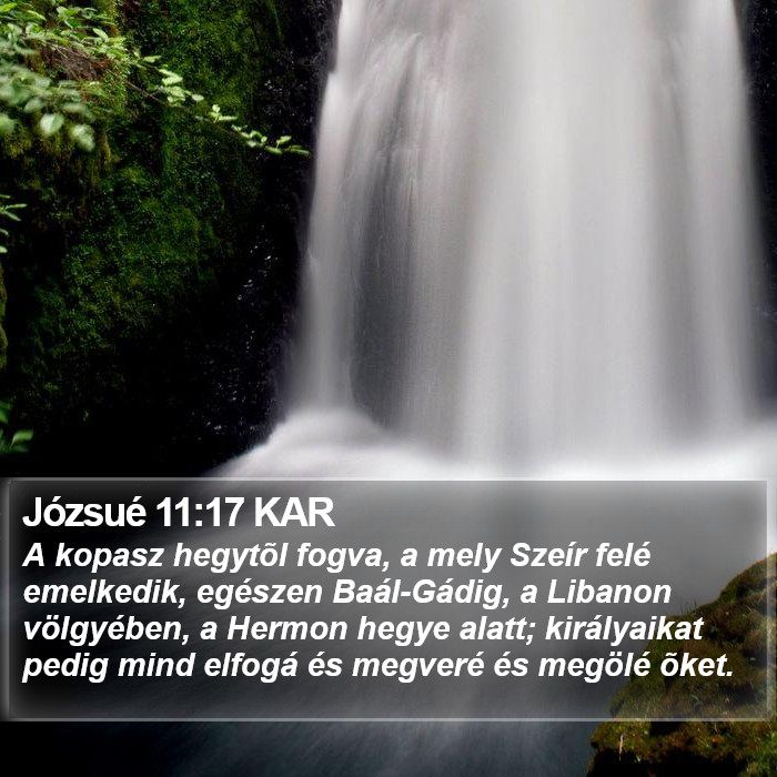 Józsué 11:17 KAR Bible Study