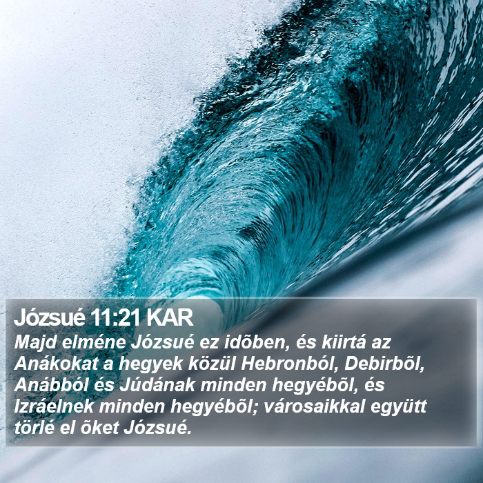 Józsué 11:21 KAR Bible Study