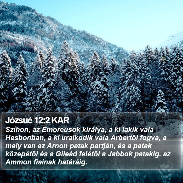 Józsué 12:2 KAR Bible Study