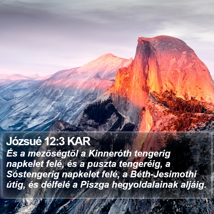 Józsué 12:3 KAR Bible Study