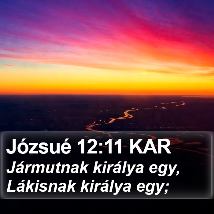 Józsué 12:11 KAR Bible Study