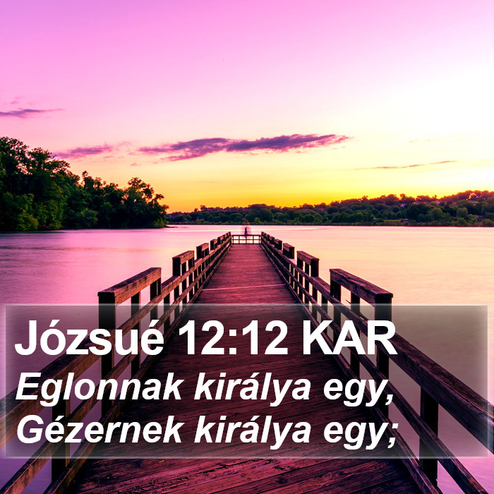 Józsué 12:12 KAR Bible Study