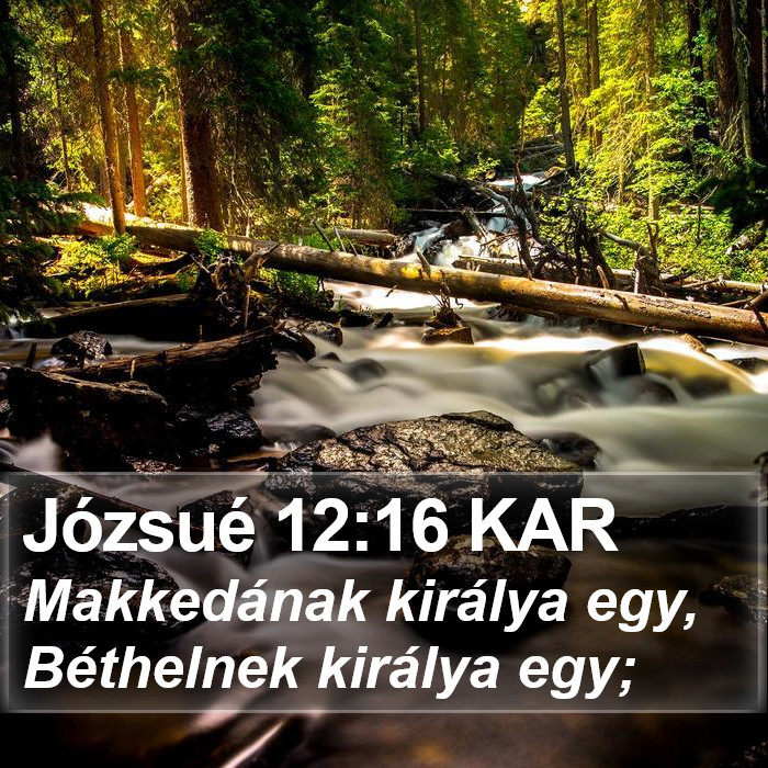 Józsué 12:16 KAR Bible Study