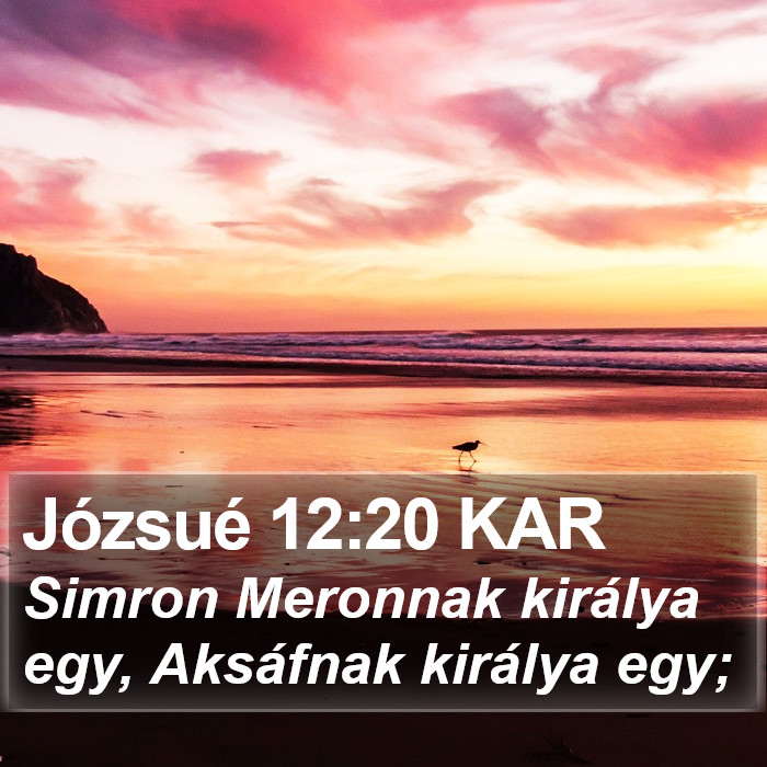 Józsué 12:20 KAR Bible Study