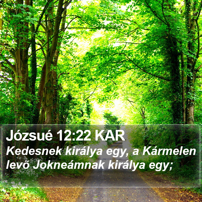 Józsué 12:22 KAR Bible Study