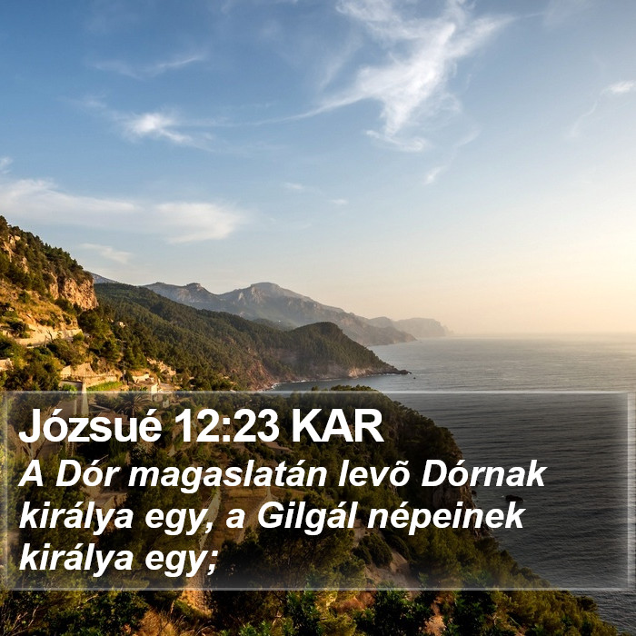 Józsué 12:23 KAR Bible Study