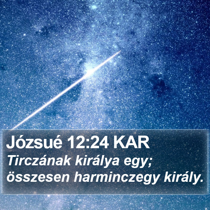 Józsué 12:24 KAR Bible Study