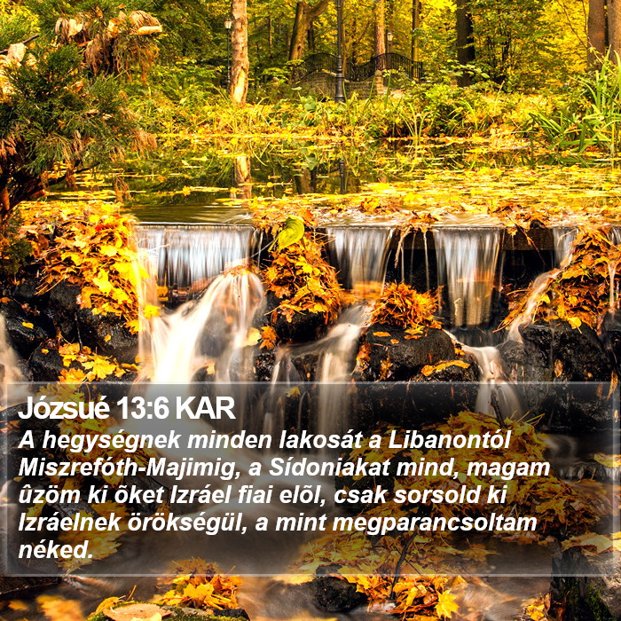 Józsué 13:6 KAR Bible Study