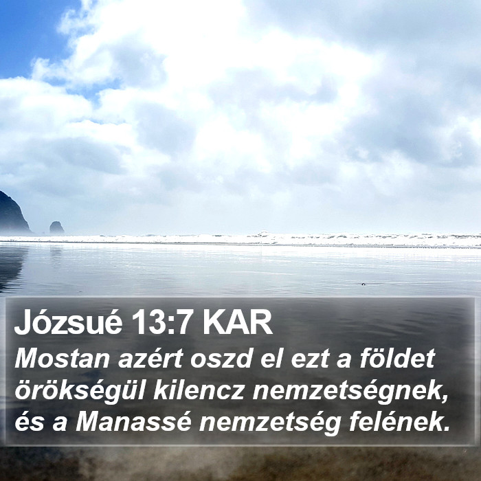 Józsué 13:7 KAR Bible Study