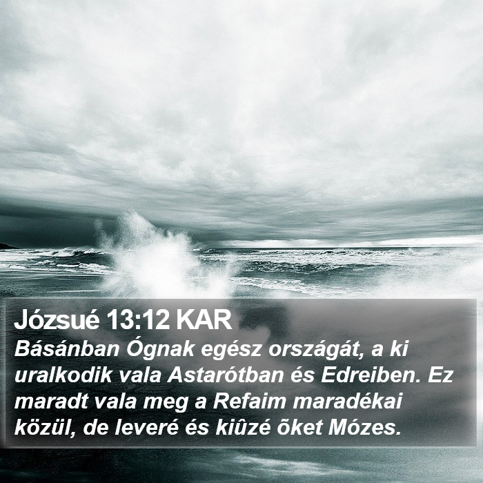 Józsué 13:12 KAR Bible Study