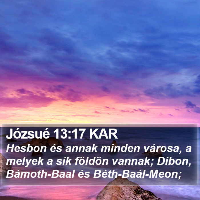 Józsué 13:17 KAR Bible Study