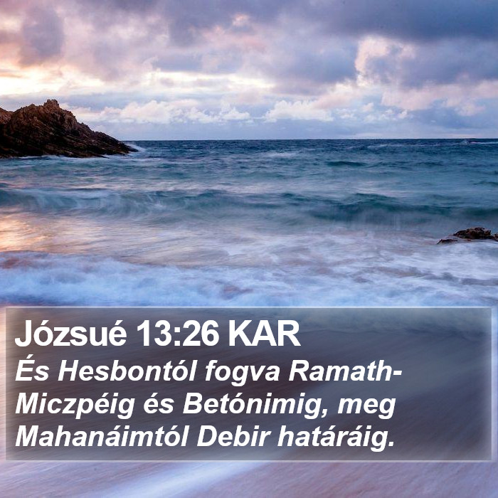 Józsué 13:26 KAR Bible Study