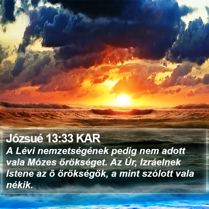 Józsué 13:33 KAR Bible Study