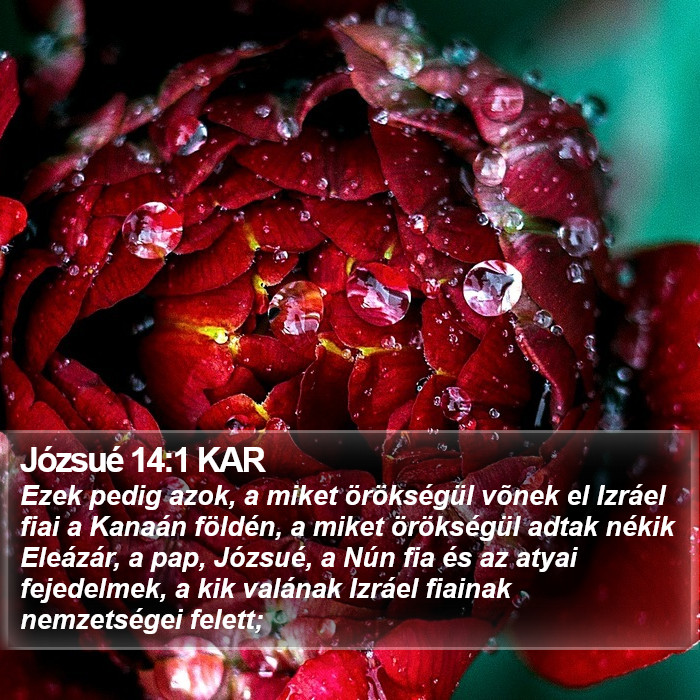 Józsué 14:1 KAR Bible Study