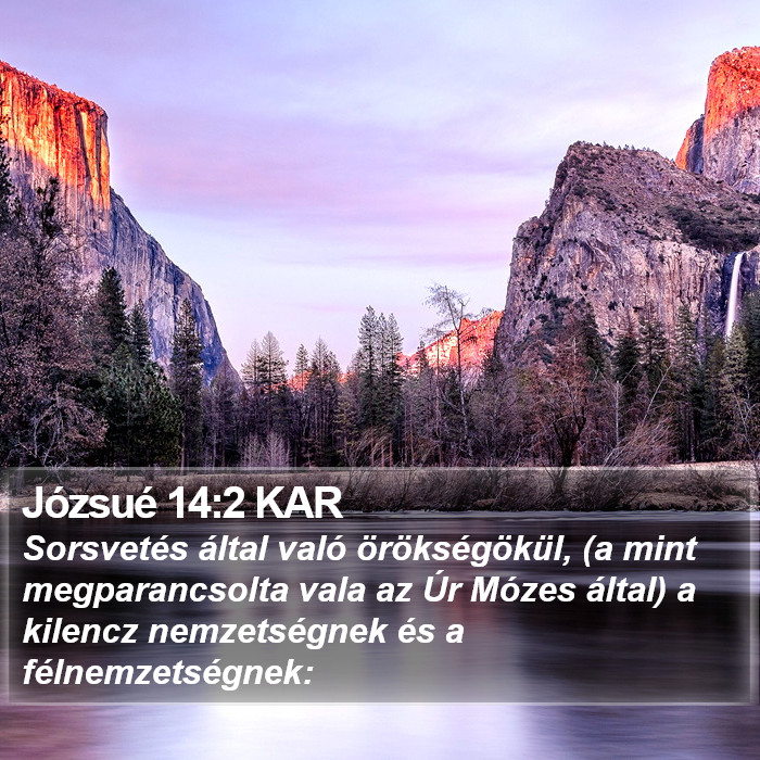 Józsué 14:2 KAR Bible Study