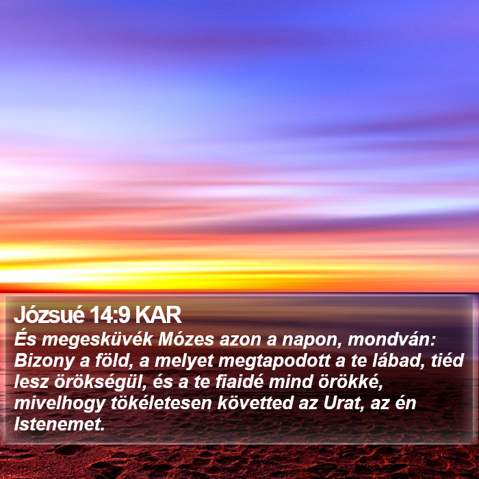 Józsué 14:9 KAR Bible Study