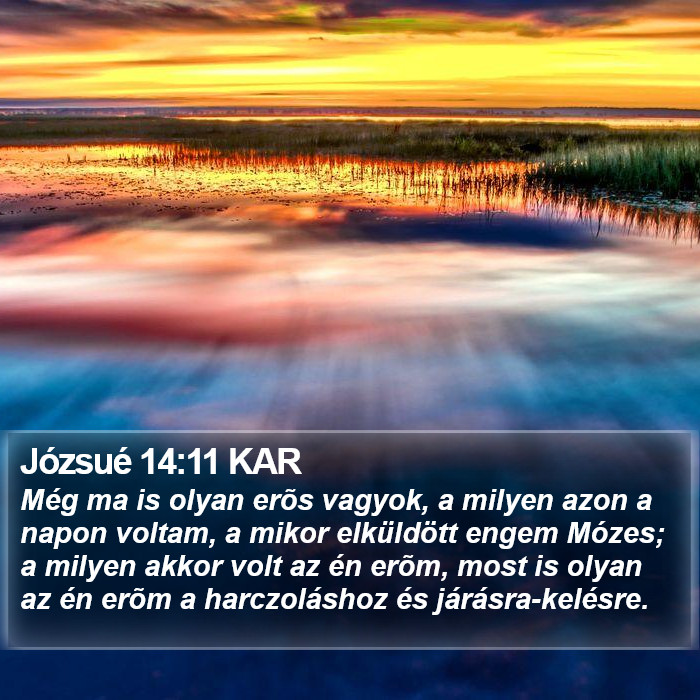 Józsué 14:11 KAR Bible Study