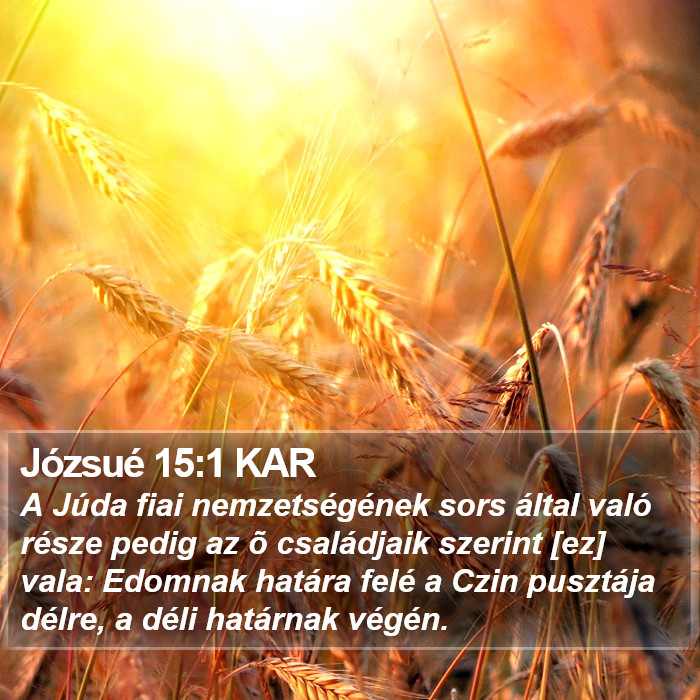 Józsué 15:1 KAR Bible Study