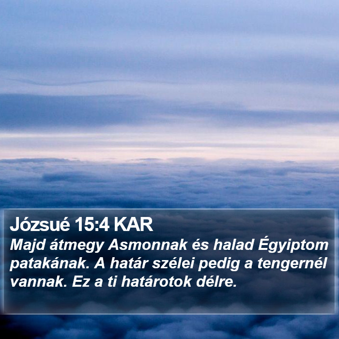 Józsué 15:4 KAR Bible Study