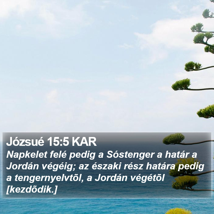 Józsué 15:5 KAR Bible Study