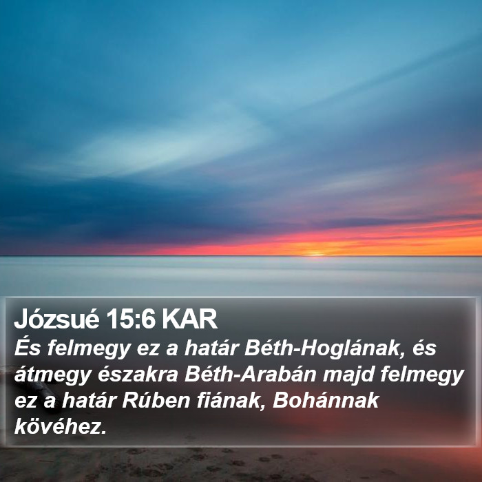 Józsué 15:6 KAR Bible Study