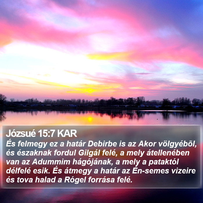 Józsué 15:7 KAR Bible Study