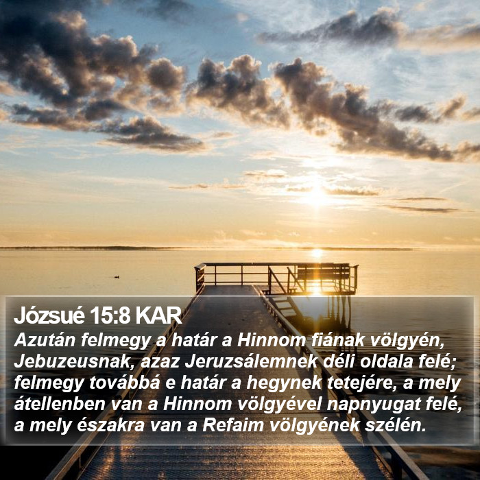 Józsué 15:8 KAR Bible Study