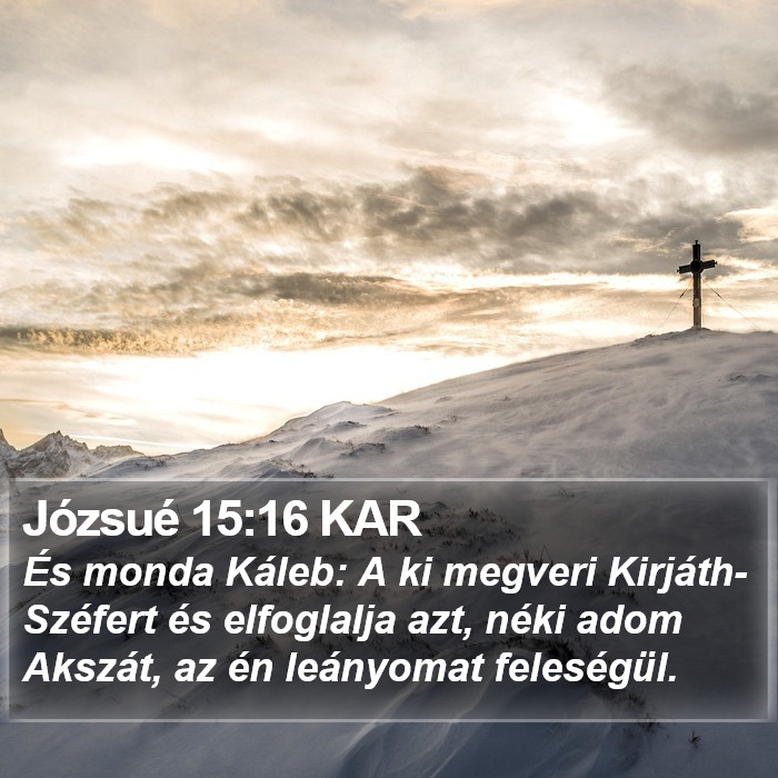 Józsué 15:16 KAR Bible Study