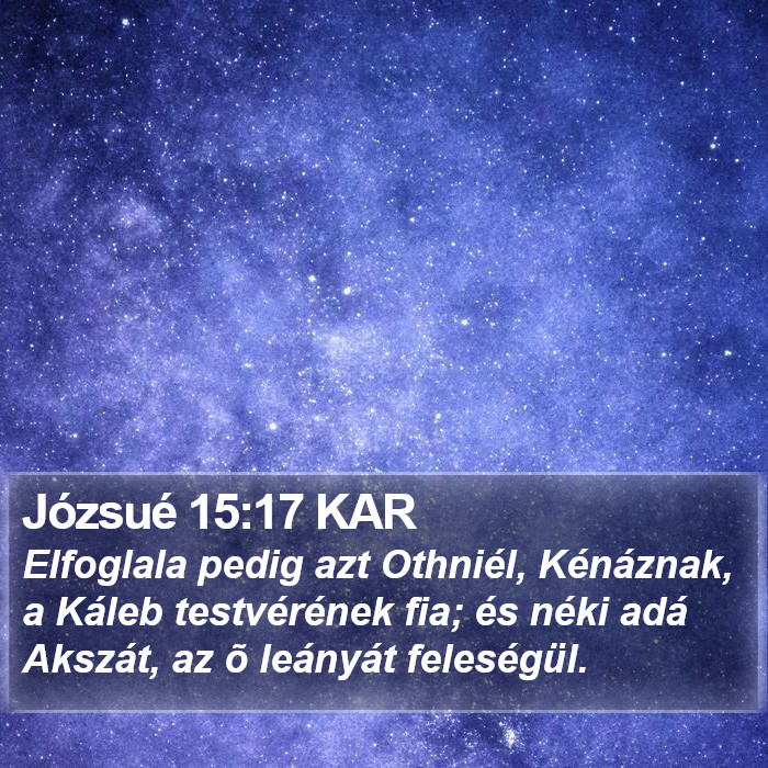 Józsué 15:17 KAR Bible Study