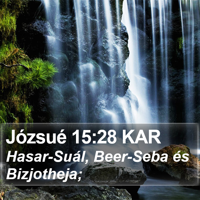 Józsué 15:28 KAR Bible Study