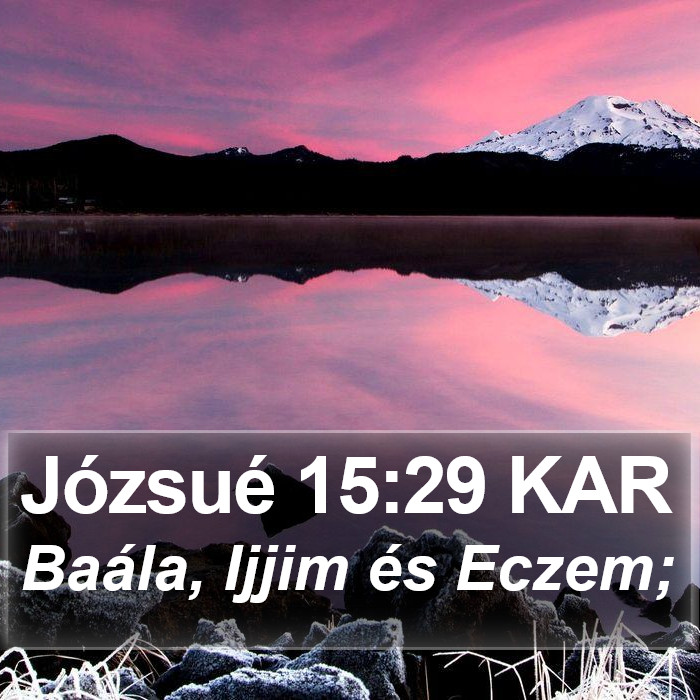 Józsué 15:29 KAR Bible Study