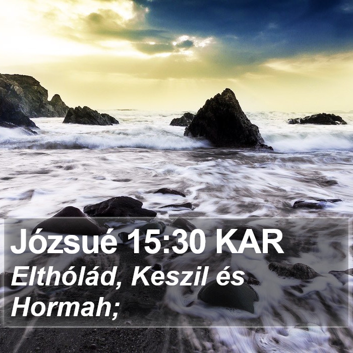 Józsué 15:30 KAR Bible Study