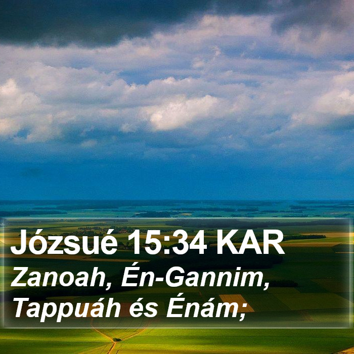 Józsué 15:34 KAR Bible Study