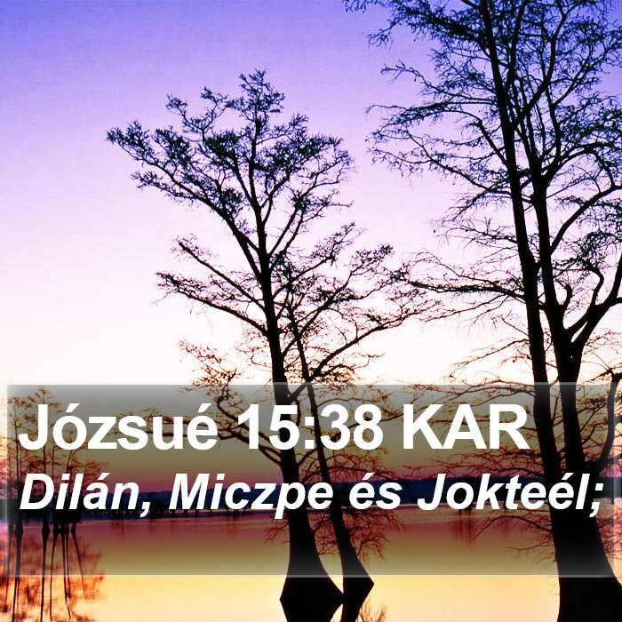 Józsué 15:38 KAR Bible Study