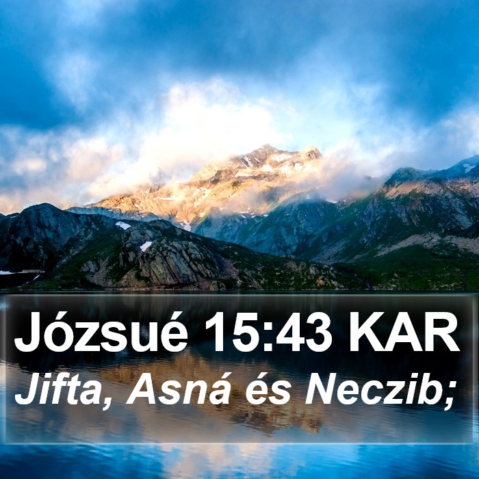 Józsué 15:43 KAR Bible Study