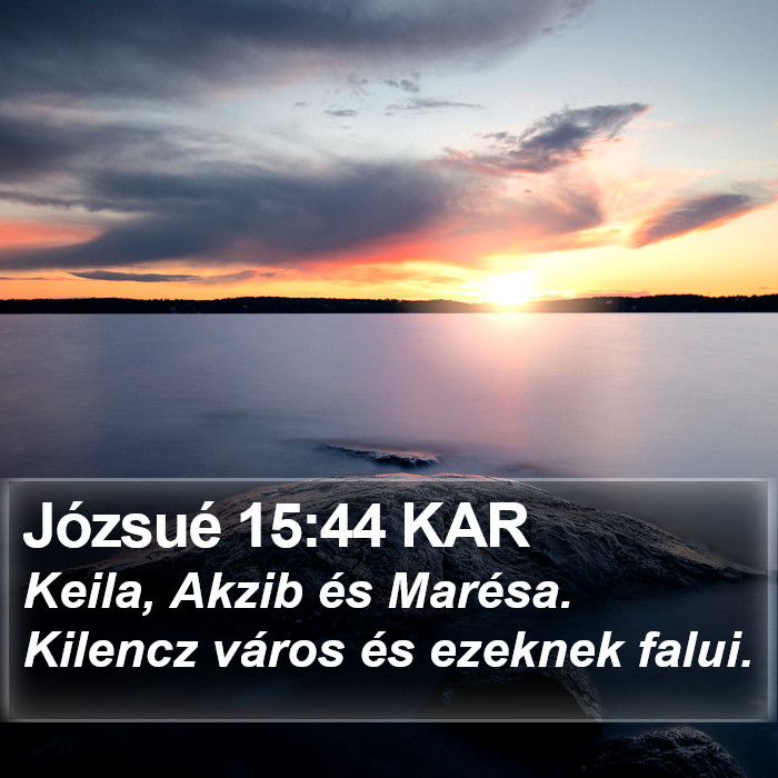 Józsué 15:44 KAR Bible Study