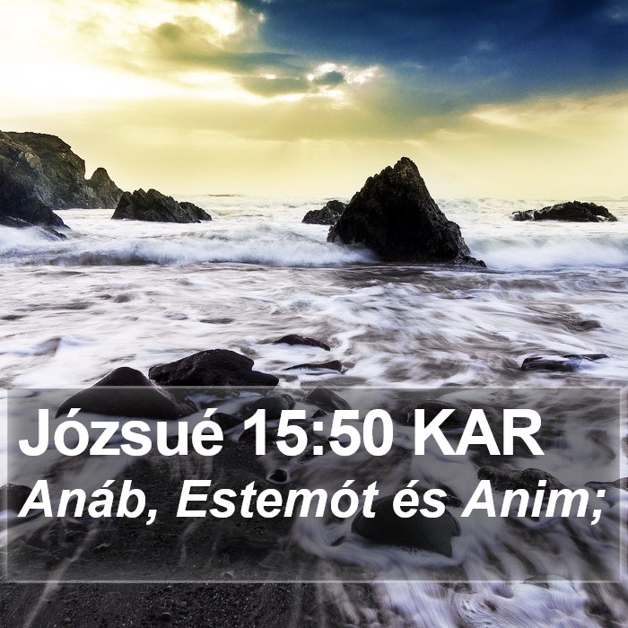 Józsué 15:50 KAR Bible Study