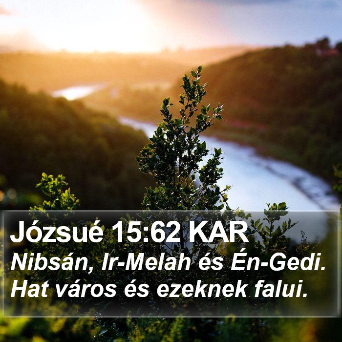 Józsué 15:62 KAR Bible Study