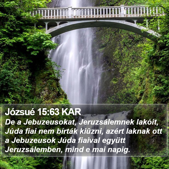 Józsué 15:63 KAR Bible Study