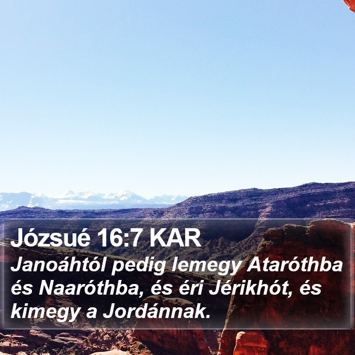 Józsué 16:7 KAR Bible Study