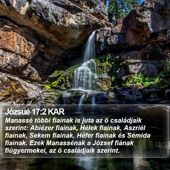 Józsué 17:2 KAR Bible Study