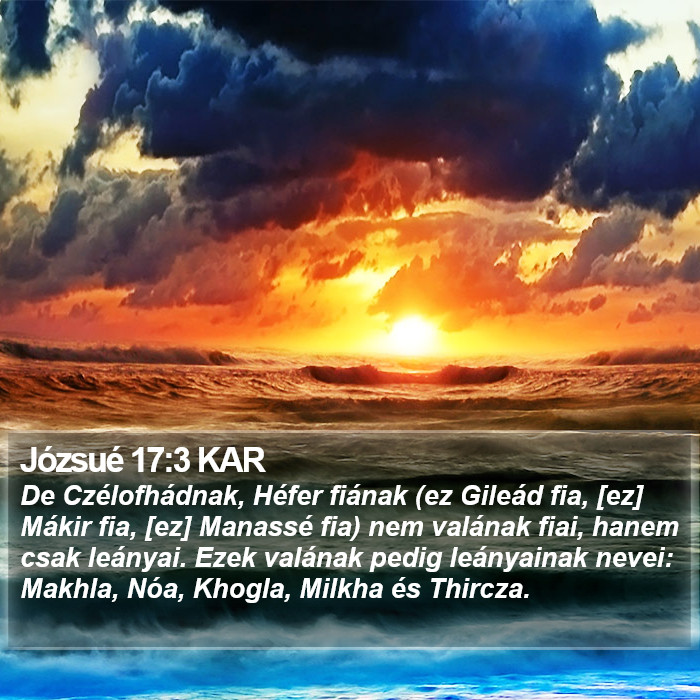 Józsué 17:3 KAR Bible Study