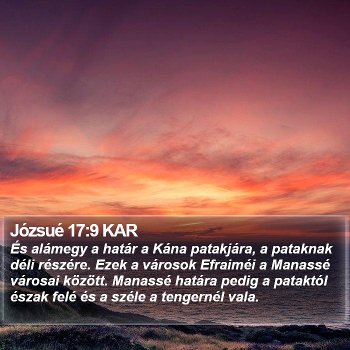 Józsué 17:9 KAR Bible Study