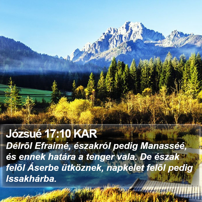 Józsué 17:10 KAR Bible Study