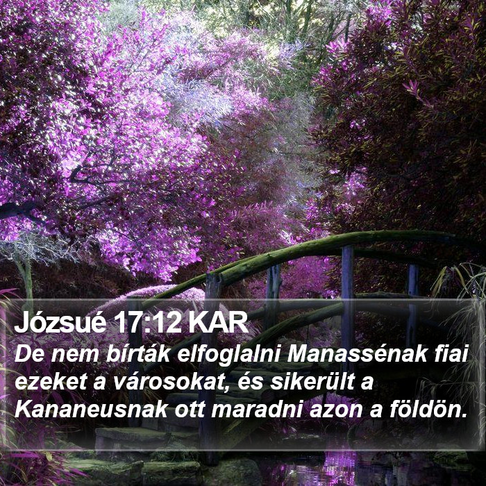 Józsué 17:12 KAR Bible Study