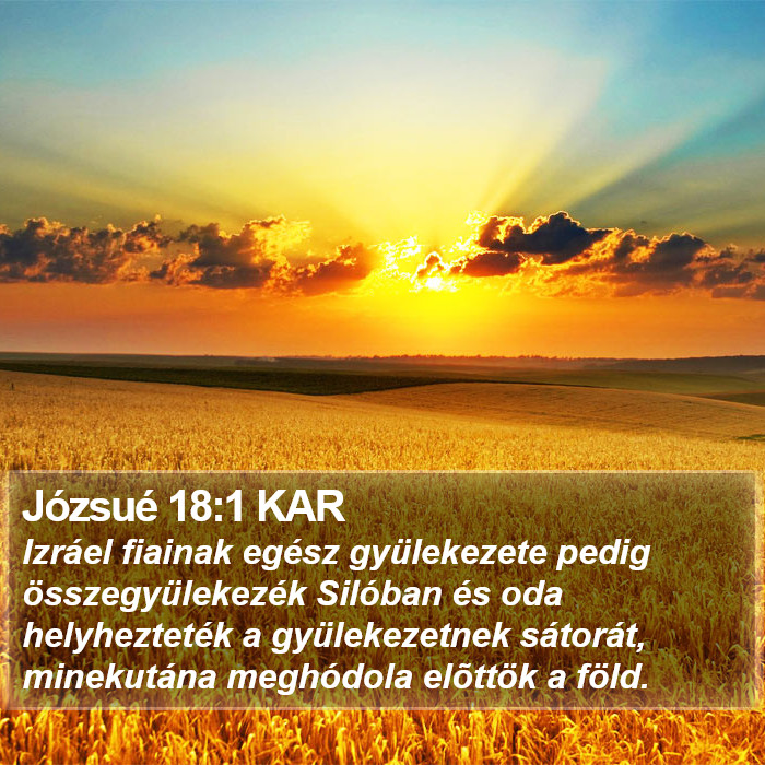 Józsué 18:1 KAR Bible Study