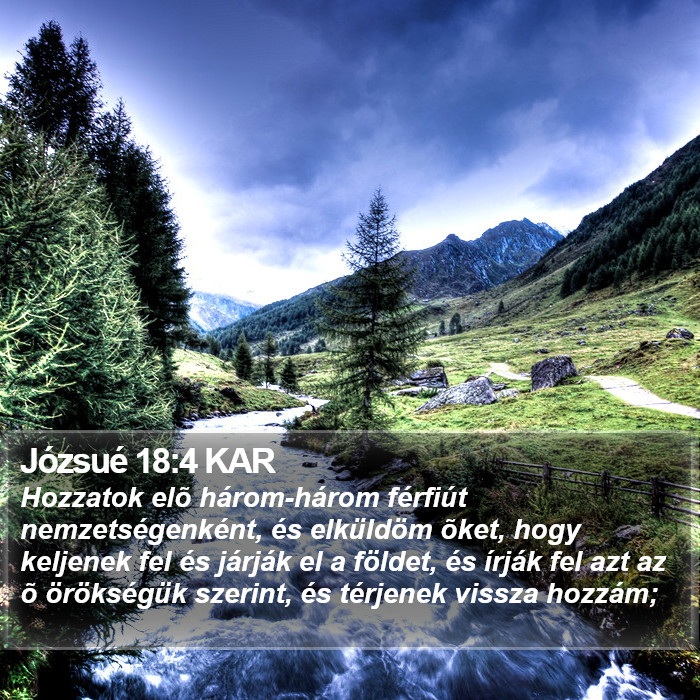 Józsué 18:4 KAR Bible Study