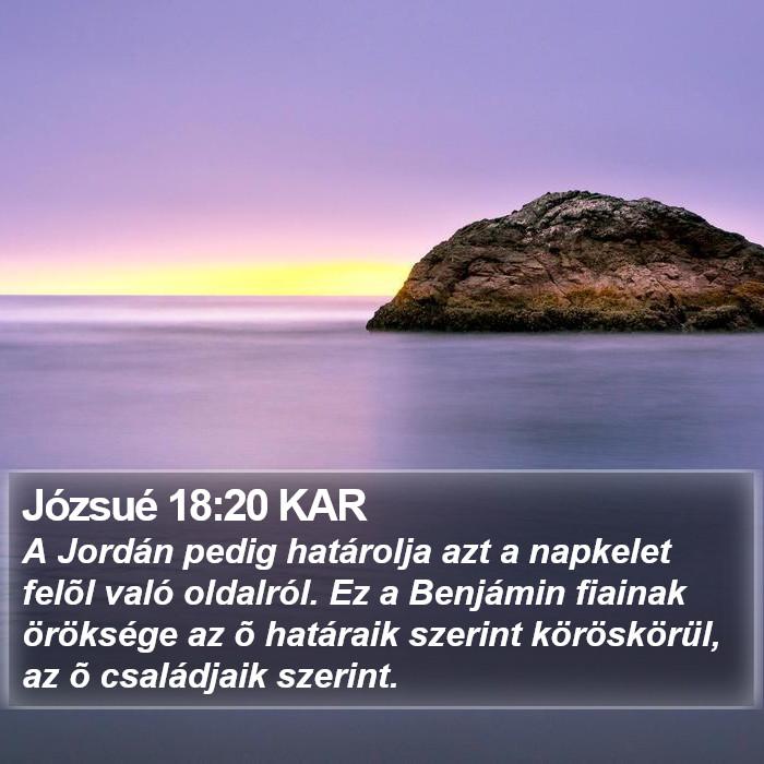 Józsué 18:20 KAR Bible Study